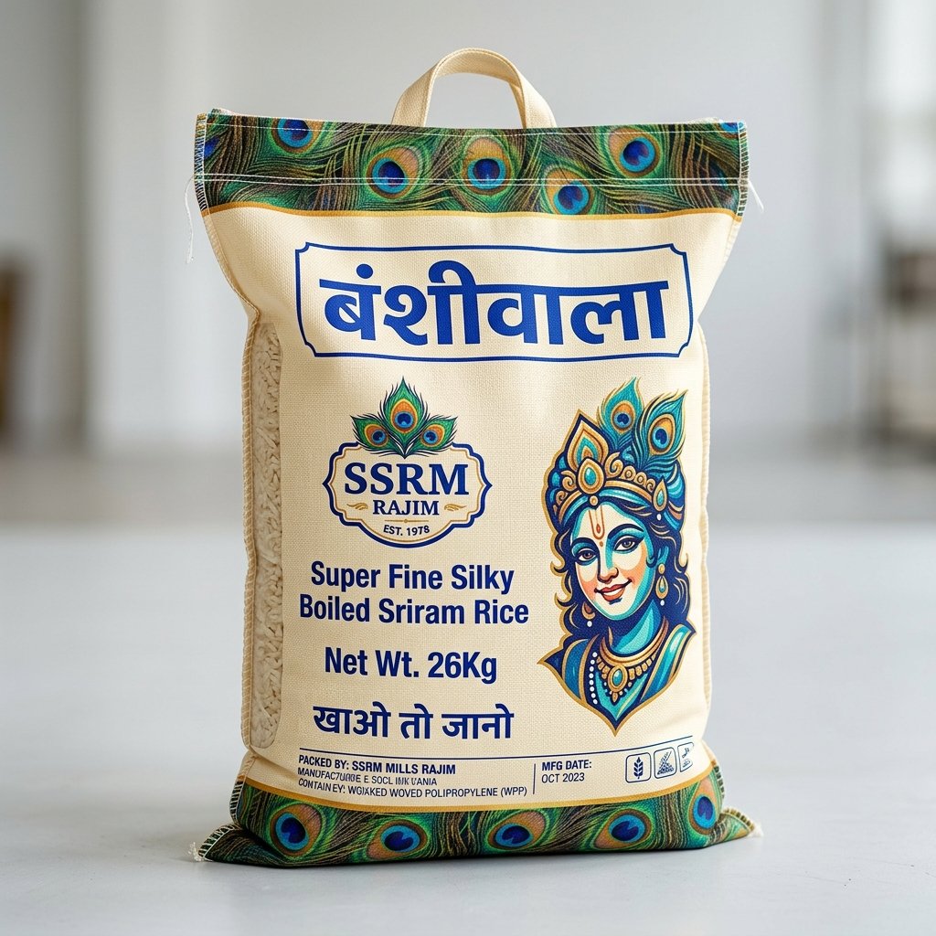 Bansiwala Super Fine Silky Boiled Sriram Rice 26Kg